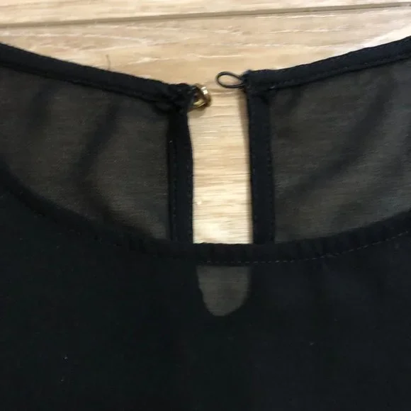 SOLD-Used Express black blouse shirt-small - Picture 3 of 6